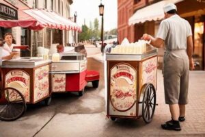 Evolution of ice-cream in USA.