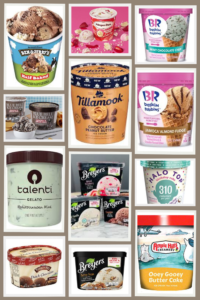 Trending flavors of each brand's of creamery