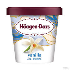 Haagen Dazs vanilla ice cream 