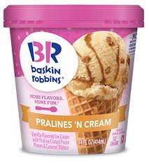 Baskin robins Pralines ‘n Cream