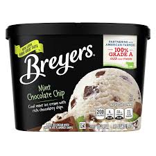 Breyers mint chocolate chip Ice cream 