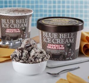 blue bell cookies and cream ice cream