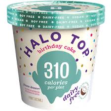 halo top birthday cake Low calories ice cream